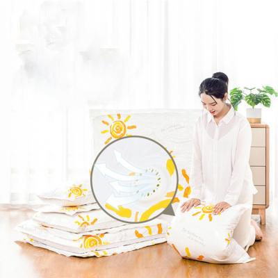 China Sustainable high quality vacuum storage eco-friendly plastic bag for storing clothes for sale