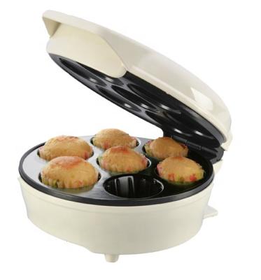 China Thermostat Mini Non-Stick Cupcake Maker For Adjustable Snacks 7 Cupcakes, And Donuts With Fun For Easy Clean Up for sale