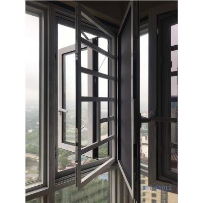 China Folding Screen Saga Manual Aluminum Alloy Middle Hung Window, Multi Opening Window Linked Window, Electric Middle Hung Window for sale