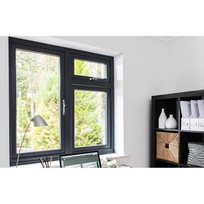 China Screen Saga Pictures Folding Aluminum Casement Swing Glass Window And Door for sale