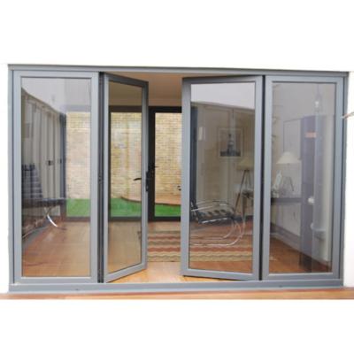 China Sound Insulation Saga Modern Design Interior Aluminum Swing Door for sale