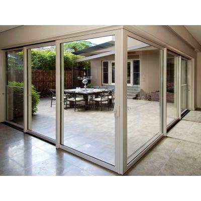 China Sound Insulation Saga Stack Doors Guangzhou Szh Exterior Aluminum Sliding Doors And Windows for sale