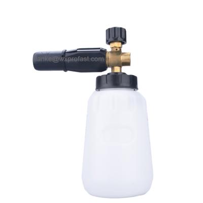 China 2021 New Style Portable High Pressure Car Foam Sprayer 1L Soap Bottle Snow Foam Filling Wide Wide Lance for sale