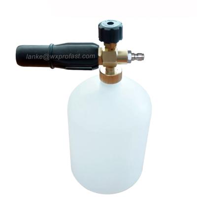 China Car Soap Foam Pump Bottle OEM Logo 1L Snow Lance 2L Quick Release Grip Snow Foam Spray Foam And Wash Lance for sale