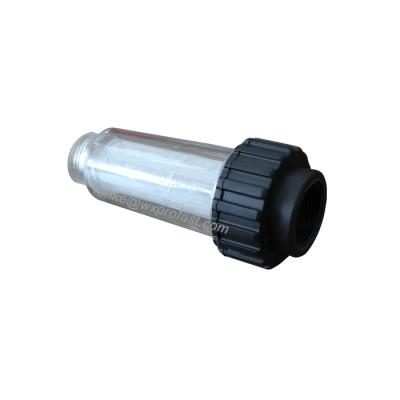 China New High Quality Mesh Filter Plastic Inlet Water Transparent Car Wash Machine Parts Filter G 3/4