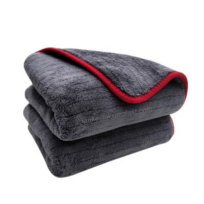 China Coral Fleece Auto Supplies Car Wash Shop Thickened Absorbent 60*90cm Microfiber Car Cleaning Cloth Coral Fleece Car Wash Towel for sale