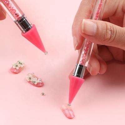 China Durable Nail Art Pen Art Bead Dotting Pen Removable Head Nail Pen Personal Beauty Tools Double Nail Beauty Manicure for sale