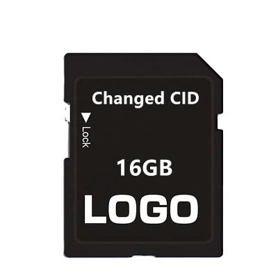 China Factory Wholesale Custom Plastic Cid SD Card Write/Clone Memory Cid 8gb 16gb Stick 32gb 64gb 128gb Storages Card for sale