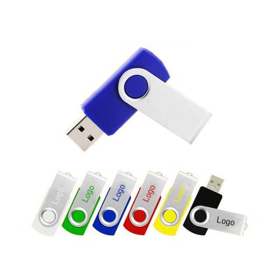 China metal & Usb Flash Pendrive Rotating Usb 2.0 Plastic Original Usb Flash Drive 32gb 32 Gb Pen Drive Swivel Memory Stick for sale