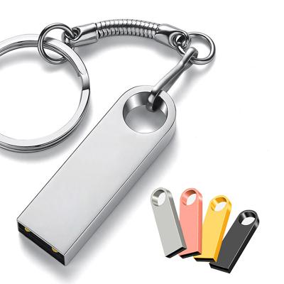 China Waterproof Usb 2.0 Cle Logo Usb Stick Custom Pen Drive 16gb 8gb Usb Drive Metal Usb Drive Gold Flash Custom Ribbon Color Custom for sale