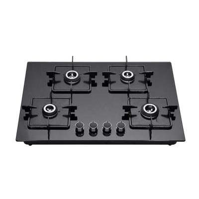 China High Quality Interesting Hotel Price 4 Burners Tempered Glass Gas Hob /Gas Built-in Stove for sale