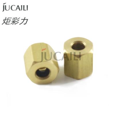 China Print shops Jucaili DX5 ink damper copper connector for EPSON DX4 DX5 xp600 for Galaxy Allwin printer unloader ink tube copper nut for sale