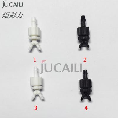 China Print shops Jucaili printing ink hose connector for Epson xp600/DX5/DX7 printhead Eco solvent/UV ink tube hose transfer connector for sale