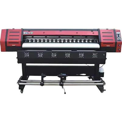 China With newest design xp600 2heads metal large format printer 1.8m good quality printing for sale