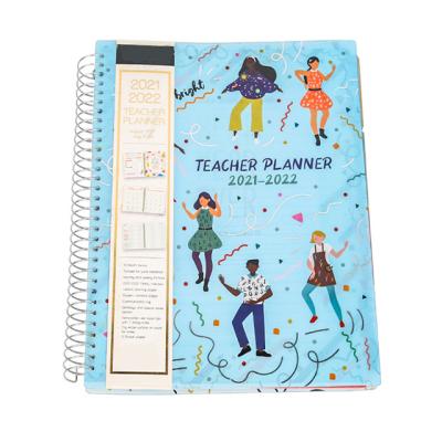 China 2023 Printed A4 Notebooks Customized Size With 80 Sheets Kawaii Notebooks Teacher Planner Teacher Organizer for sale