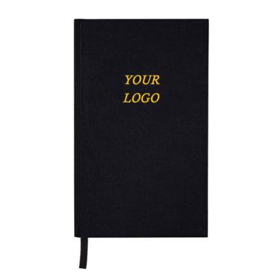 China Printed Blue Canvas Notebook A5 Size Customizable Pens With Custom Logo Notebook For Gift Or Promotion for sale