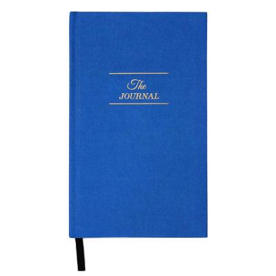 China Printed A5 Hardcover Blue Canvas Journal Size Customizable Pens With Custom Logo Journal For Gift Or Promotion for sale