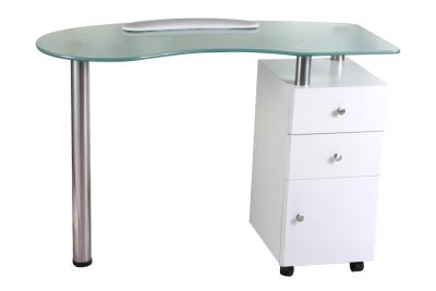 China Custom Nail Salon Furniture Nail Table Without Dust Collector for sale