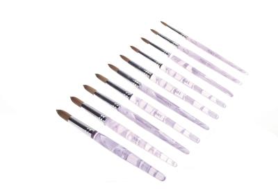 China Manicure Pedicure Nail Art Brushes kolinsky sable nail brushes for sale