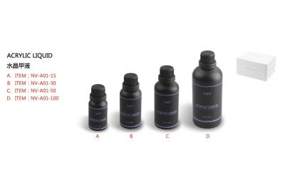 China Líquido de acrílico purpúreo claro del clavo de Navi 15ml 30ml 50ml 100ml para la tienda del clavo en venta