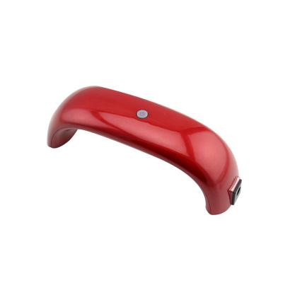 China Portable Mini 6w Nail UV Lamp Professional Nail Dryer Red / Black for sale