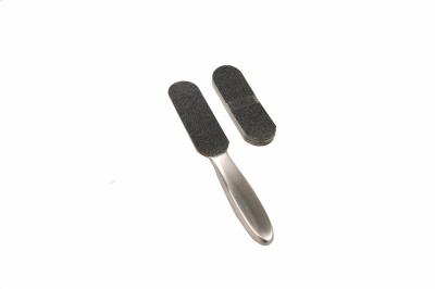 China Stainless steel double side changeable sandpaper Pedicure File for sale