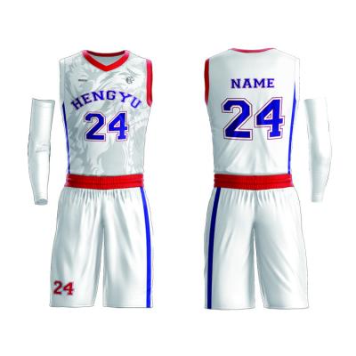 China Breathable HENGYU Customized All Kinds of Logo Basketball Jersey Basketball Uniform Uniform for sale