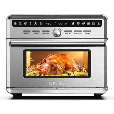 中国 Multi Household 10-IN-1 LED Panel With Quick Dial Air Fryer Silver Family Air Oven 25L Knob Stainless Steel 販売のため