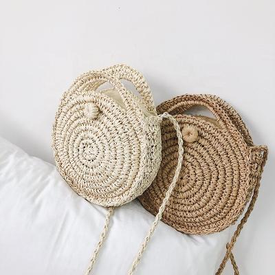 China Fashion Eco - Friendly Shoulder Around Tote Beach Bags Summer Straw Bags 2019 for sale