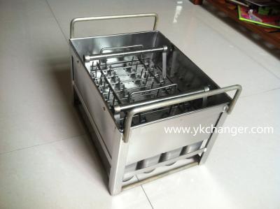 China Ice Pop mold set stainless steel commercial use manual type with stick holder for sale