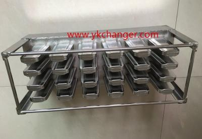 China Frozen ice cream popsicle molds stainless steel italian type 4X6 commercial use high quality including stick extractor for sale