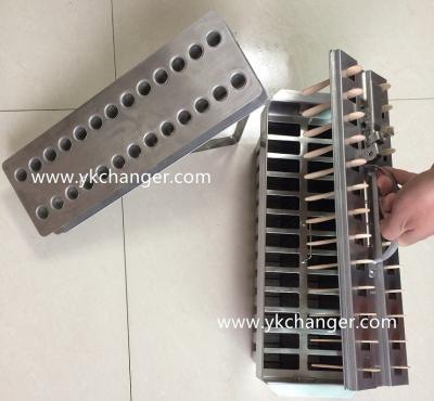 China Ataforma type ice cream moulds high quality 2X13 123ml mich with helix stick holder stick aligner commercial use for sale