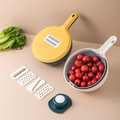 China Viable 9 in 1 Manual Mandoline Slicer Veggie Vegetable Chopper Food Chopper Onion Cutter Vegetable Slicer for sale