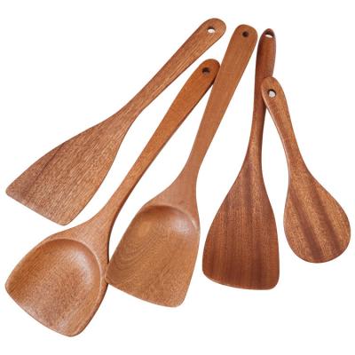 China Sustainable Kitchen Gadgets Cooking Tool Home Utensil Kitchen Accessories Sets Wooden Utensils for sale