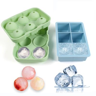 China Amazon Best Viable Selling Flexible Silicone Ice Cube Tray With Easy Release Ice Cube Molds Make Mini Ice Cubes for sale