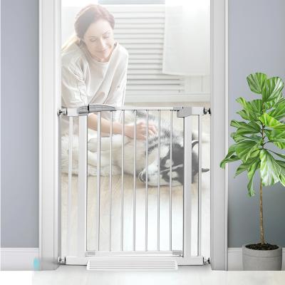 China Isolation Pet Baby Safety Gate Automatic Narrow Designs for Pet Cat Dog Barrier Fence Door Child Canny Security Adjustable Gates for sale