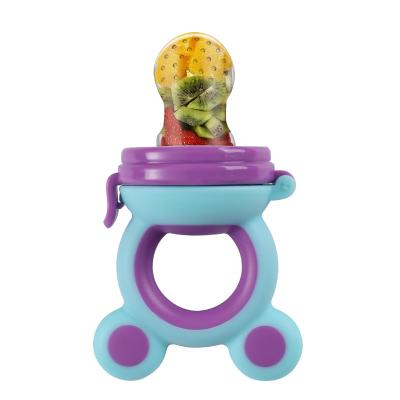 China Soft Teether Toy Feeder Nipple Funny Animal Food Grade BPA Free Silicone Pacifier Fruit Fruit Soother Pacifier For Toddlers Boy Babies for sale