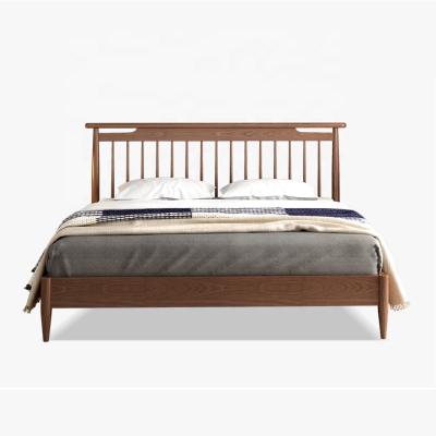 China Modern Nordic Style With Soft Wrap Solid Wood Bed for sale