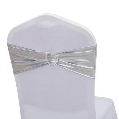 China Rose Gold Bronzing Chair Sashes Disposable Chair Bands For Chair Decoration for sale