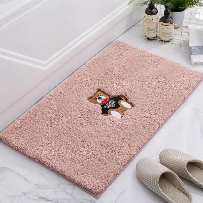 China Cute High Quality Viable Shaggy Absorbent Bath Mats Amazon Dog Bath Room Mat for sale