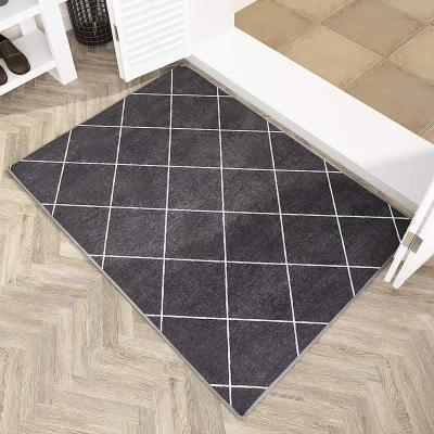 China Absorbent Door Washable Welcome Mat Anti - Slip Rubber Backing Mats For Front Door for sale