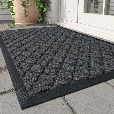 China Washable Mat Non Slip Indoor Absorbent Resist Dirt Entrance Door Mats for sale