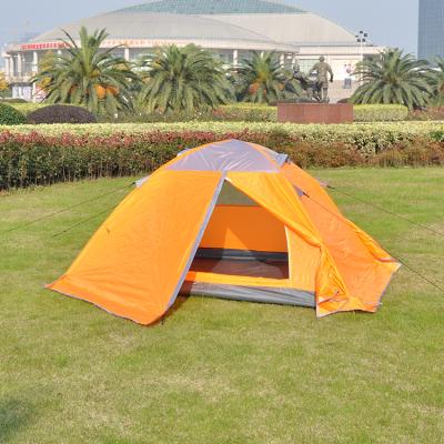 China 2 or 3 Person Double Layers High Quality Ultralight Manual Pole Glamping Aluminum Outdoor Waterproof Tents for sale