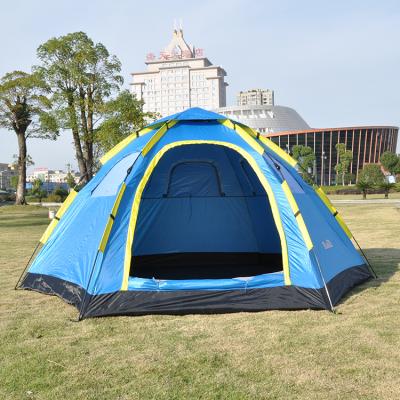 China Diamond Ground Nail Hexagonal Single-Layer Single-Door Automatic Hexagon Tent for sale