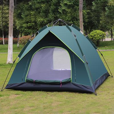 China Easy Set Up Wholesale Fully Automatic 3-4 Persons Gear Open Tents Double Camping Tent Outdoor Sun Tent for sale