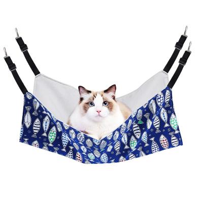 China Hot Selling Comfortable Hanging Adjustable Travel Pet Cat Hammock, Small Animals Swing For Easy To Take Apart And Washing for sale