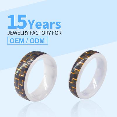 China Fashion 2022 Best Selling 13 Sizes Custom Party Ceramic Rings For Men Party Steel Cool Gifts Ceramic Rings for sale