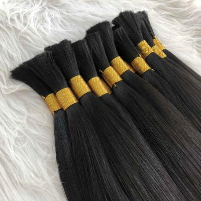 China Material High Quality Brazilian Hair 10A Volume , Raw Virgin Remy Bulk Hair Unprocessed Cuticle Aligned Volume Braiding No Weft for sale