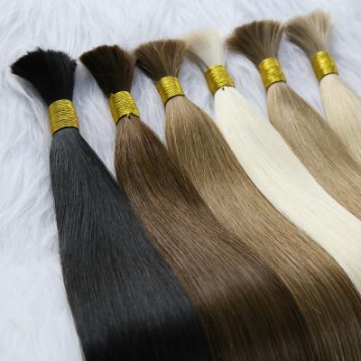 China Material Raw Unprocessed Cuticle Aligned Virgin Hair Bulk, 100% Virgin Hair Bulk Vendors Wholesale Bundles for sale