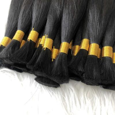 China Material Wholesale Virgin Hair Bulk Vendors Bundles Raw Indian Hair Bulk Cuticle Aligned Raw Indian Virgin Hair Bundles for sale